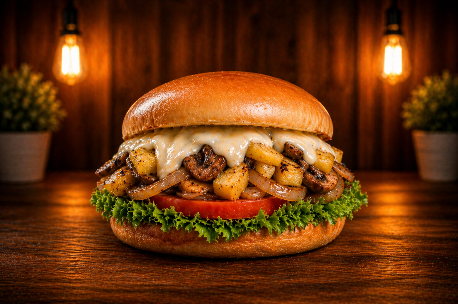 Hamburguesa Champi Veggie